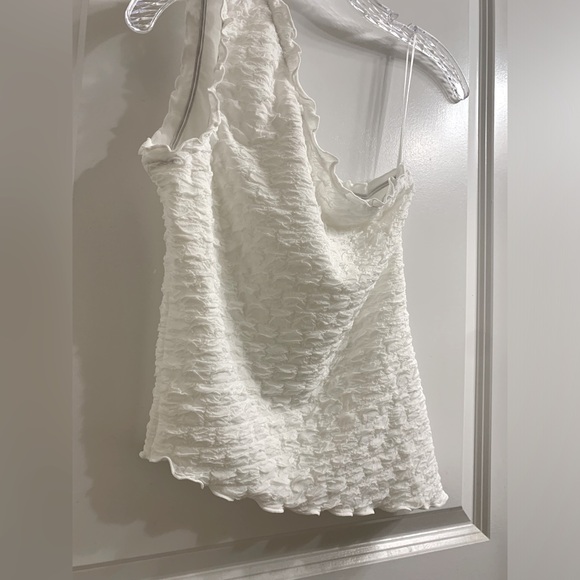 Asymmetrical White Top - Picture 2 of 2